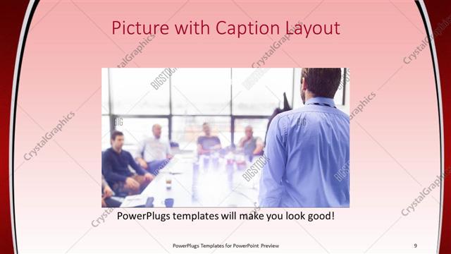 Picture with Caption presentation slide layout
