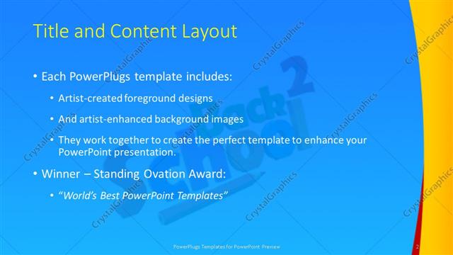 Title and Content presentation slide layout