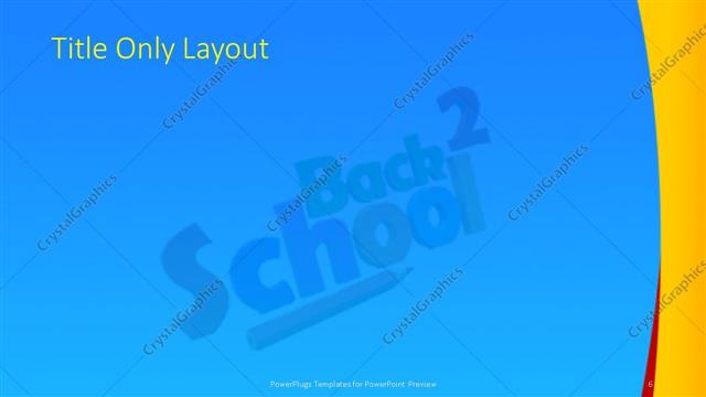Title Only presentation slide layout