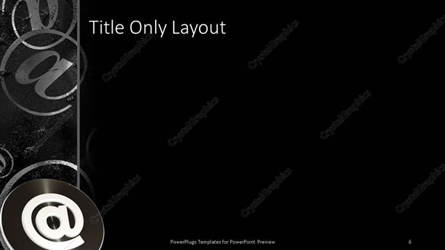 Title Only presentation slide layout