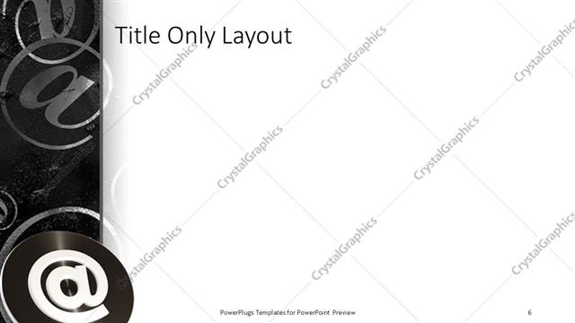 Title Only presentation slide layout