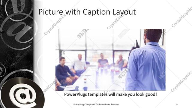 Picture with Caption presentation slide layout