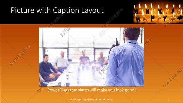 Picture with Caption presentation slide layout