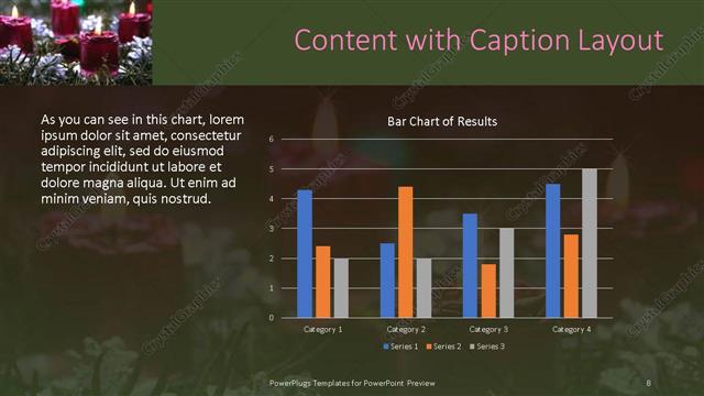 Content with Caption presentation slide layout