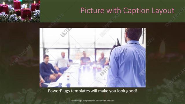 Picture with Caption presentation slide layout