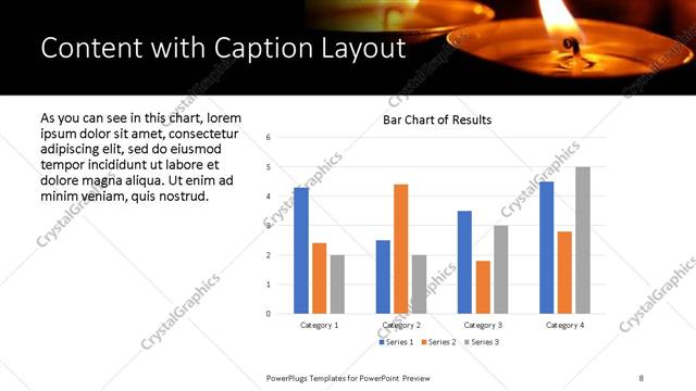 Content with Caption presentation slide layout