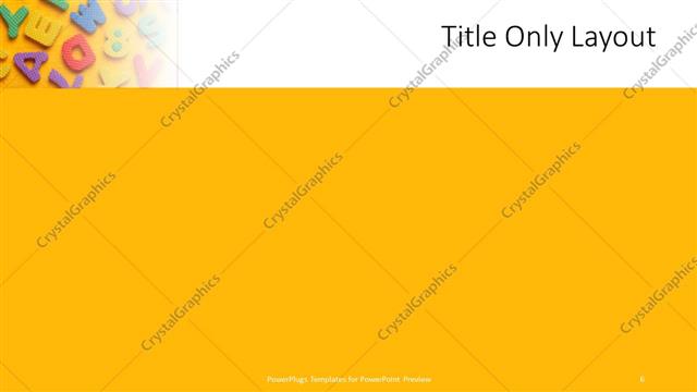 Title Only presentation slide layout