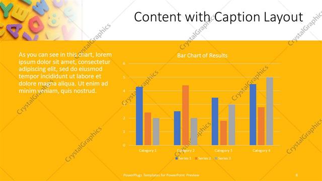 Content with Caption presentation slide layout