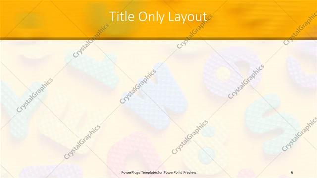 Title Only presentation slide layout