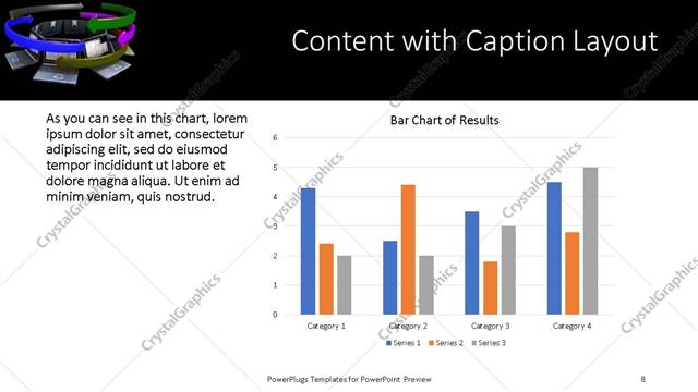 Content with Caption presentation slide layout