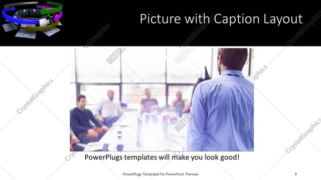 Picture with Caption presentation slide layout