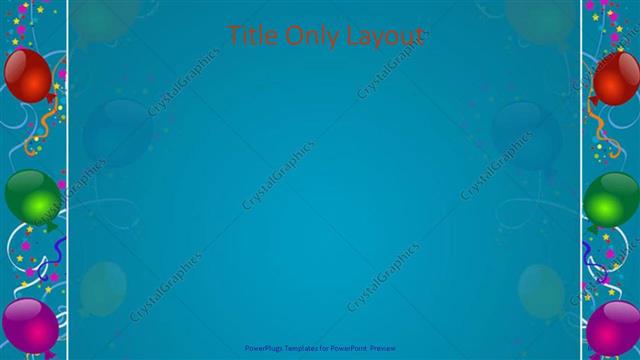 Title Only presentation slide layout