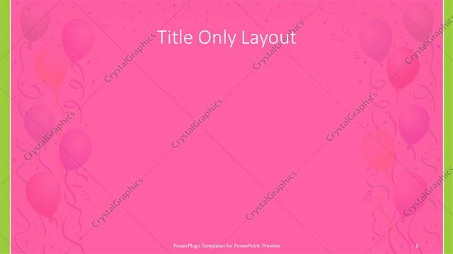 Title Only presentation slide layout