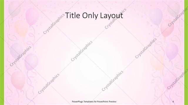 Title Only presentation slide layout