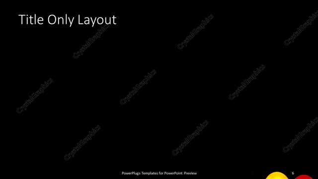 Title Only presentation slide layout