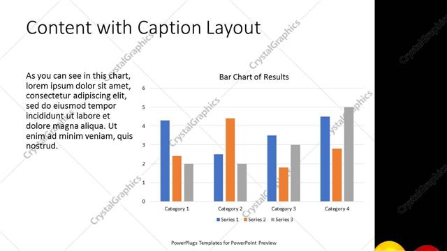 Content with Caption presentation slide layout