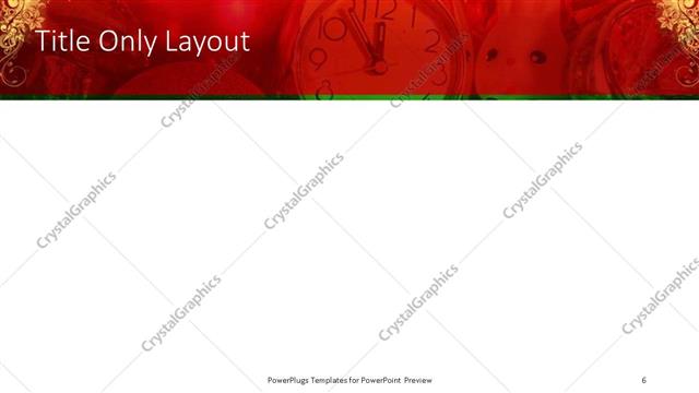 Title Only presentation slide layout