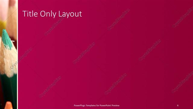 Title Only presentation slide layout