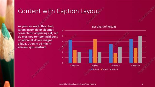 Content with Caption presentation slide layout