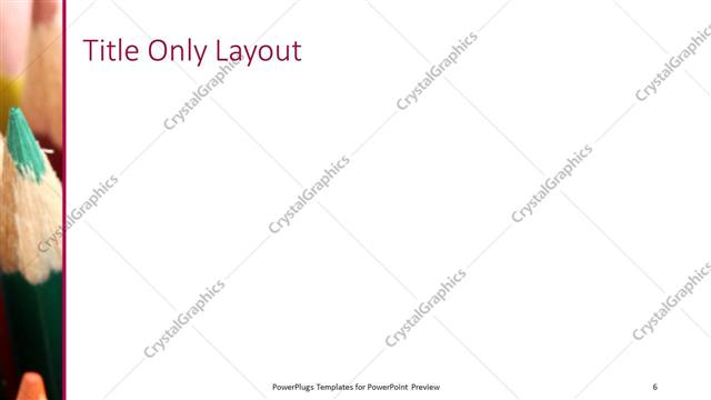 Title Only presentation slide layout