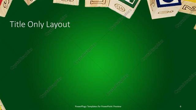 Title Only presentation slide layout