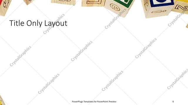 Title Only presentation slide layout