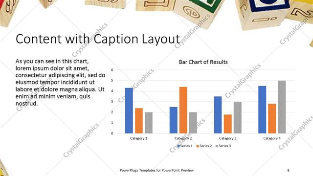 Content with Caption presentation slide layout