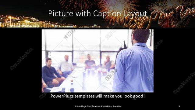 Picture with Caption presentation slide layout