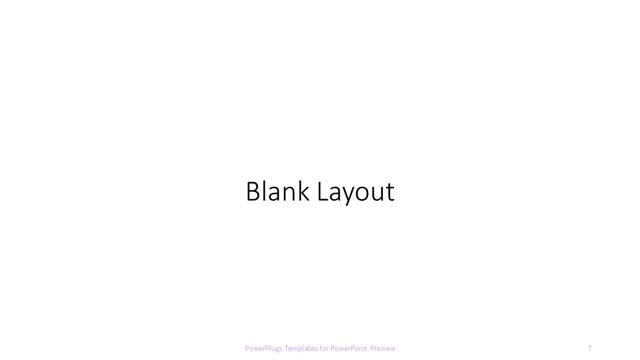 Blank presentation slide layout