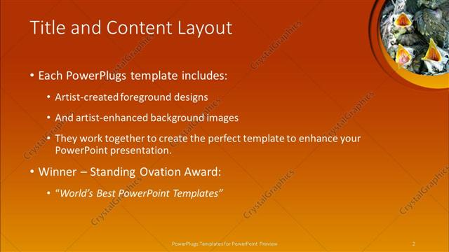 Title and Content presentation slide layout