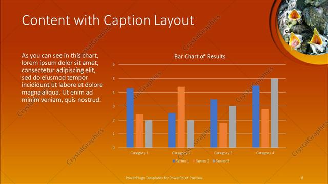 Content with Caption presentation slide layout