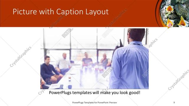 Picture with Caption presentation slide layout