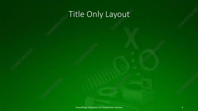 Title Only presentation slide layout