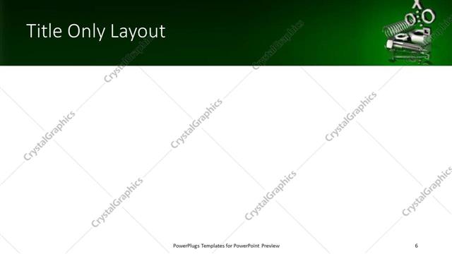 Title Only presentation slide layout