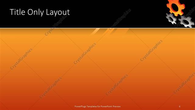 Title Only presentation slide layout