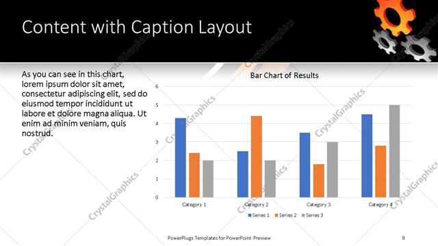 Content with Caption presentation slide layout
