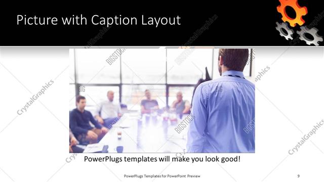 Picture with Caption presentation slide layout