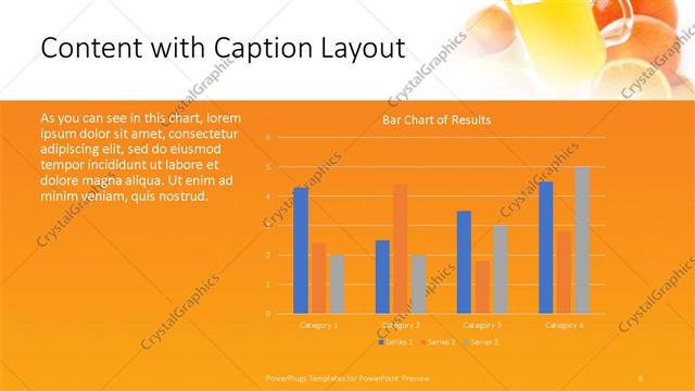 Content with Caption presentation slide layout