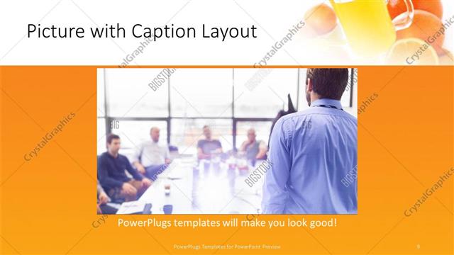 Picture with Caption presentation slide layout