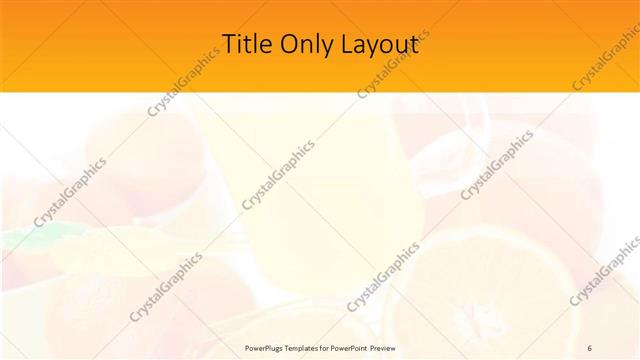 Title Only presentation slide layout