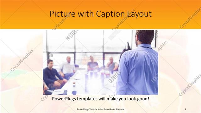 Picture with Caption presentation slide layout