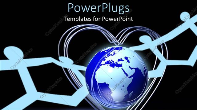  Presentation with cut - Lots of paper cut characters on an earth globe