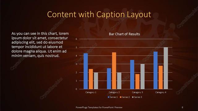 Content with Caption presentation slide layout