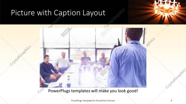 Picture with Caption presentation slide layout