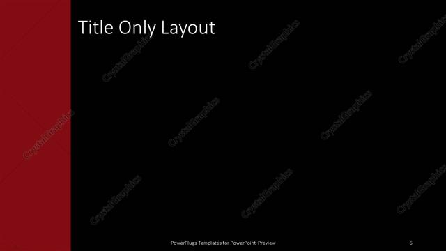 Title Only presentation slide layout