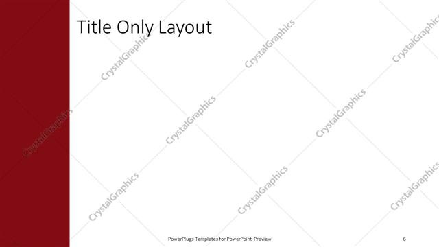 Title Only presentation slide layout