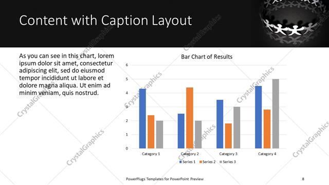 Content with Caption presentation slide layout