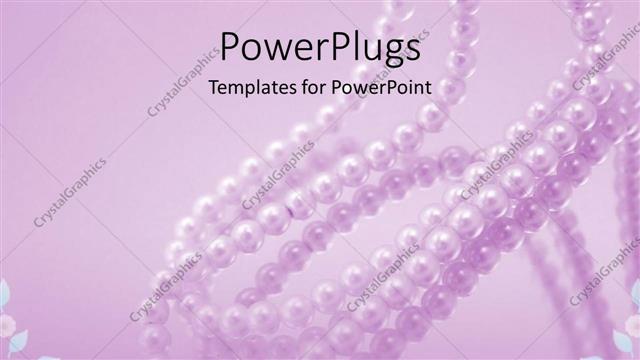  Presentation with pearl - Lots of pearl necklaces on a purple colored background