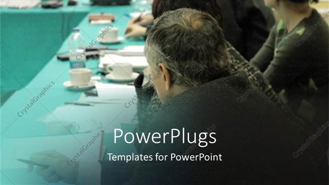  Presentation with meeting - Lots of people in a conference room having a business meeting