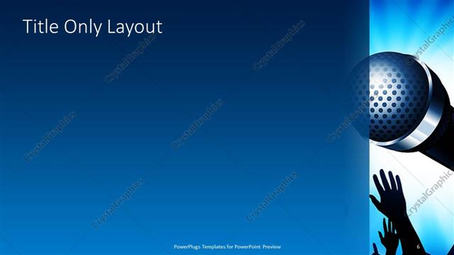 Title Only presentation slide layout